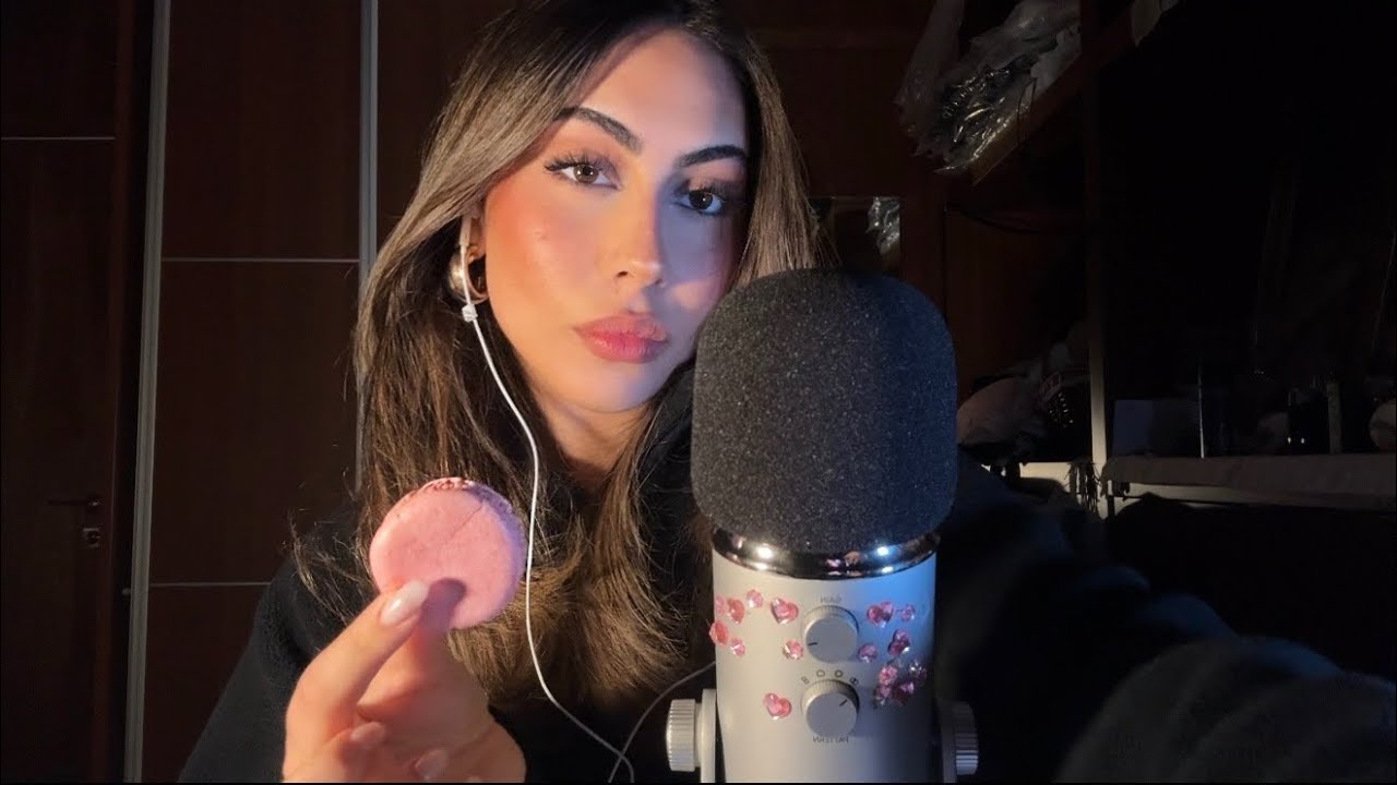 ASMR Eating Macarons From Ladur&eacute;e 
