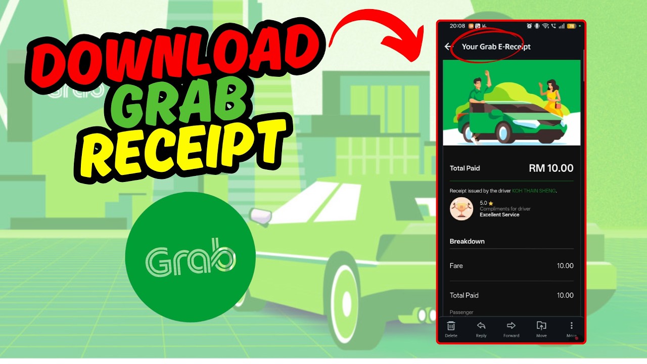 Как скачать Grab Receipt на свой телефон