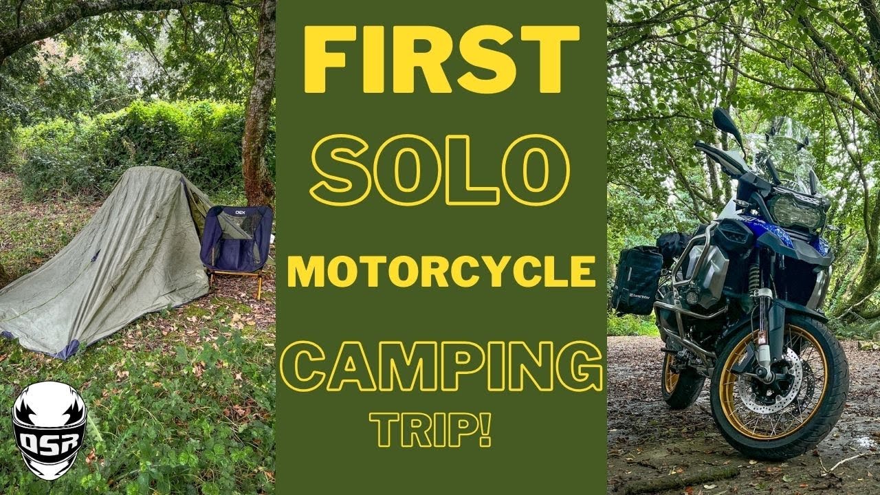 First SOLO camping MOTORCYCLE trip // 4k