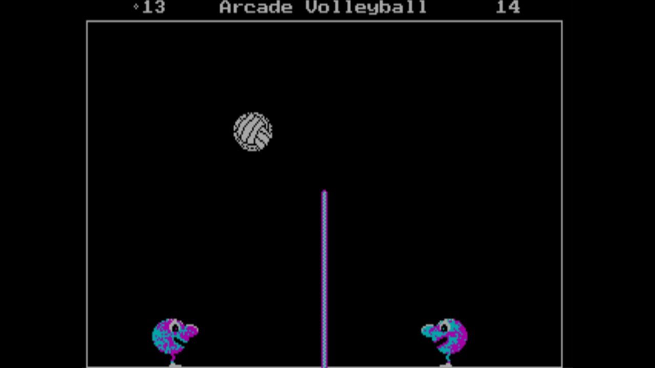 Arcade volleyball (PC MS-DOS, 1988)