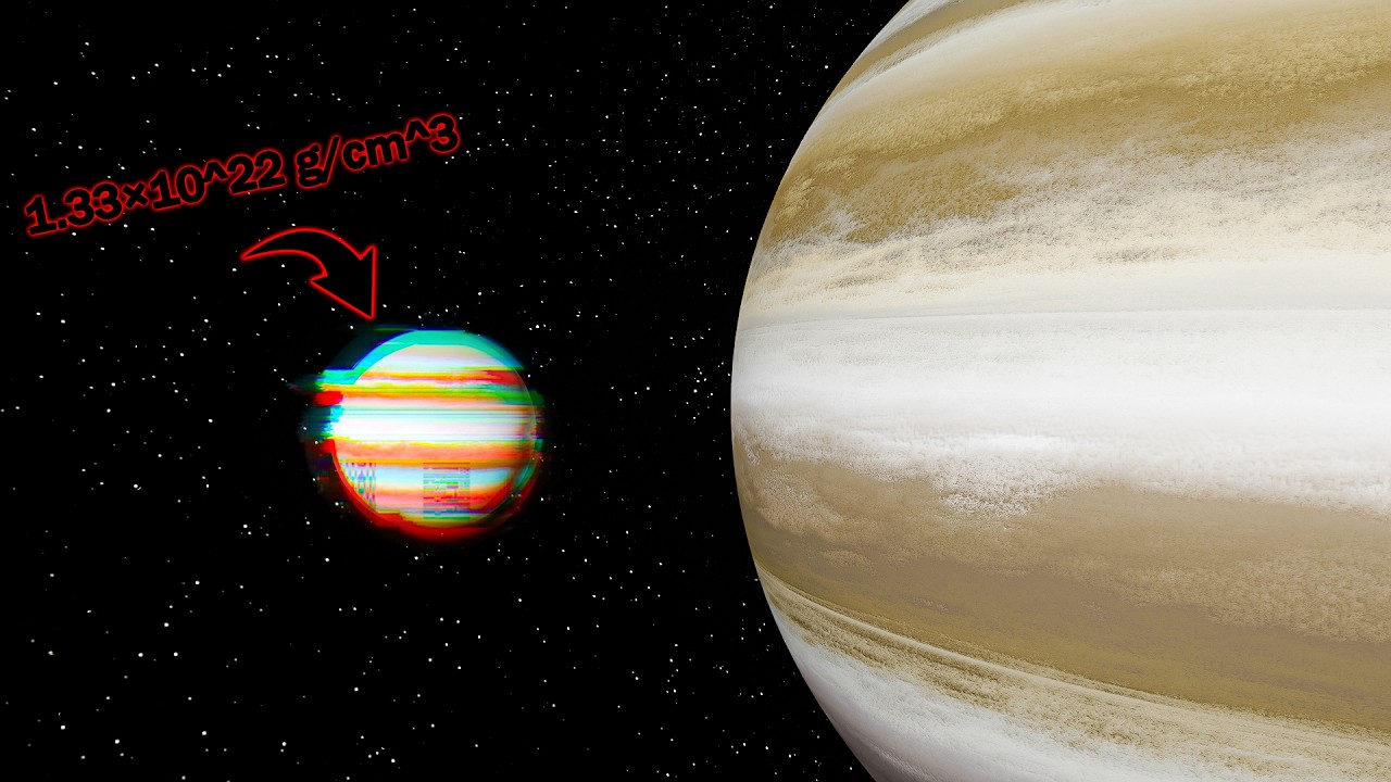 What if you compressed Jupiter to the size of a human?