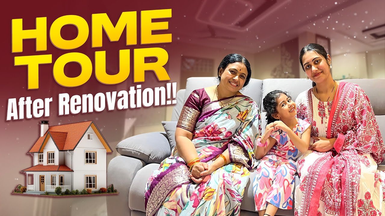 Home Tour..!!!After renovation..|అత్తా కోడళ్ళు|Jayapradachalla |@Groundfloor|Sirichalla|EP-198