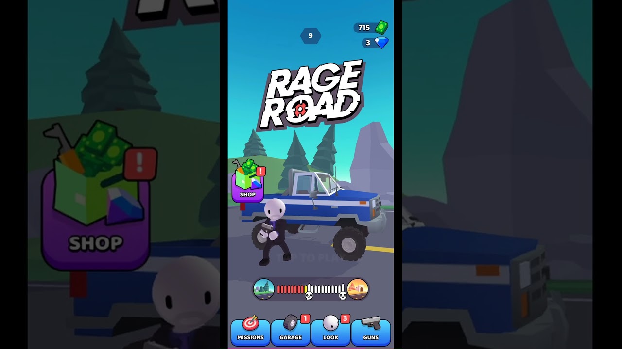 Rage Road - Car Shooting Game - gameplay Ragdoll TPS Cover-based action