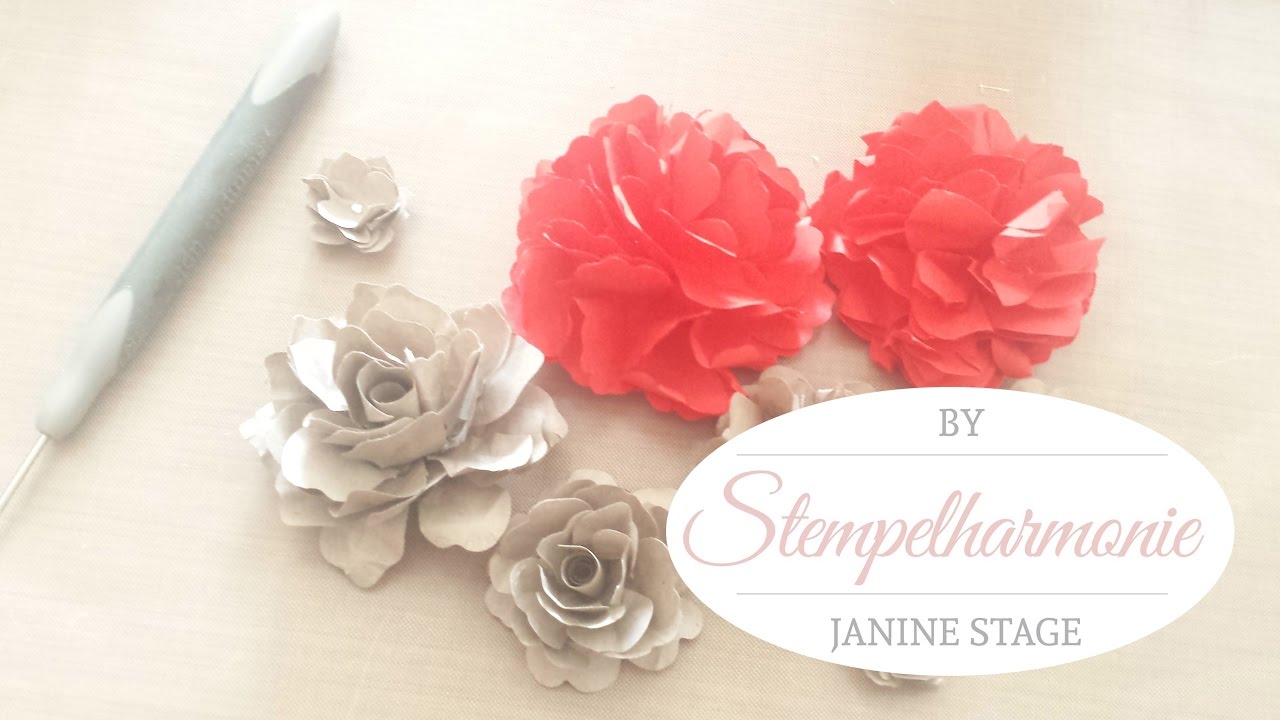 Papierblumen Tutorial für alle Handstanzen von Stampin' Up! | paper flowers made from SU punches