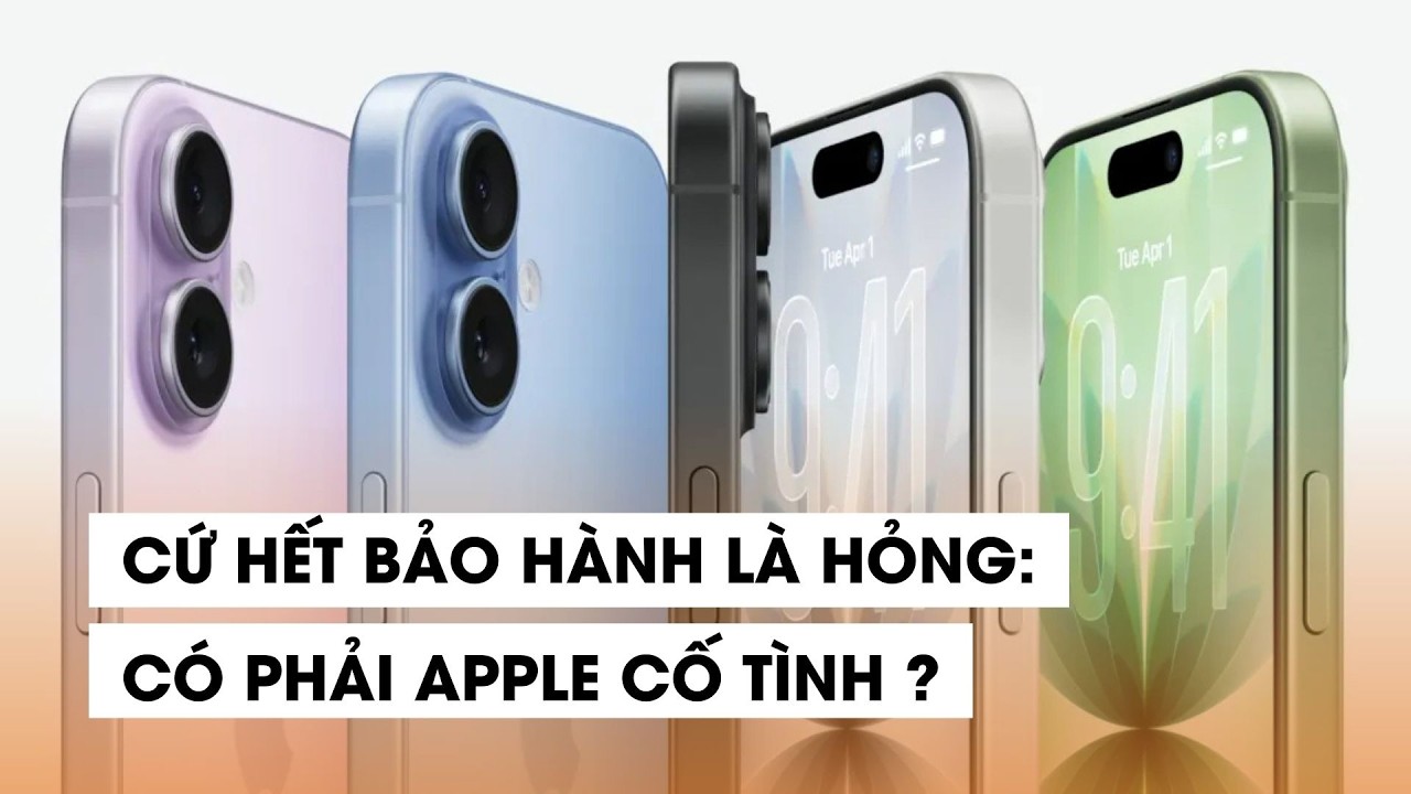Cứ hết bảo hành là hỏng: Có phải Apple cố tình?