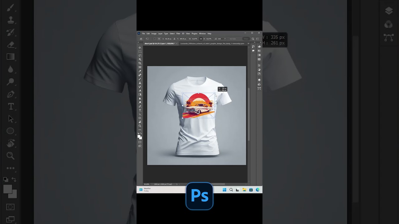 Easy T-Shirt Mockup Design in Photoshop | Quick Tutorial