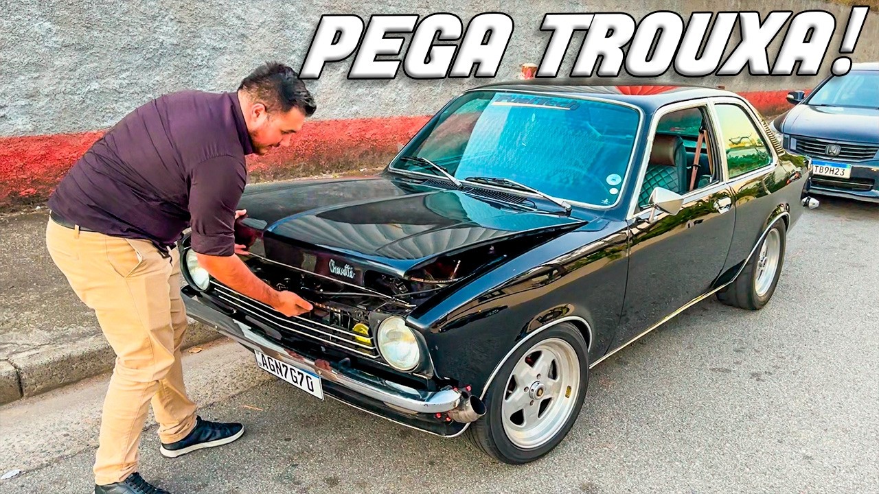 LOOK AT THE ENGINE HE PUT IN THIS CHEVETTE!