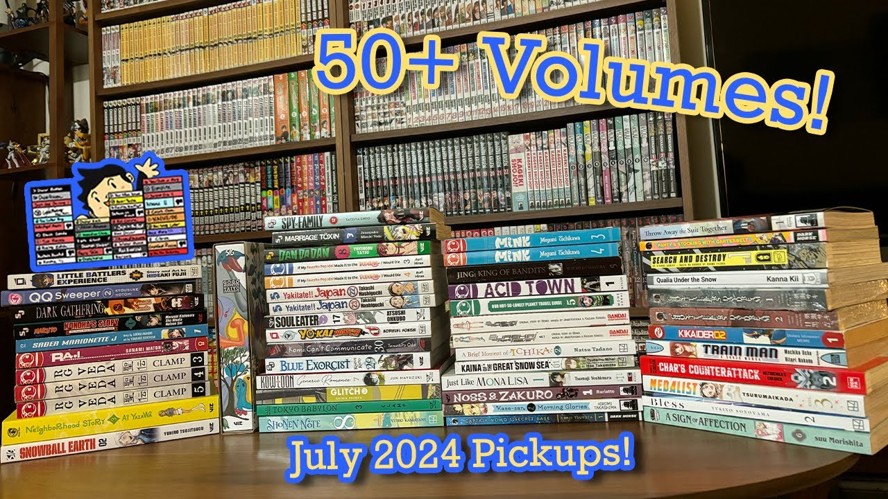 HUGE 50+ MANGA HAUL! Here's What I Got 👀 - July 2024 Pickups