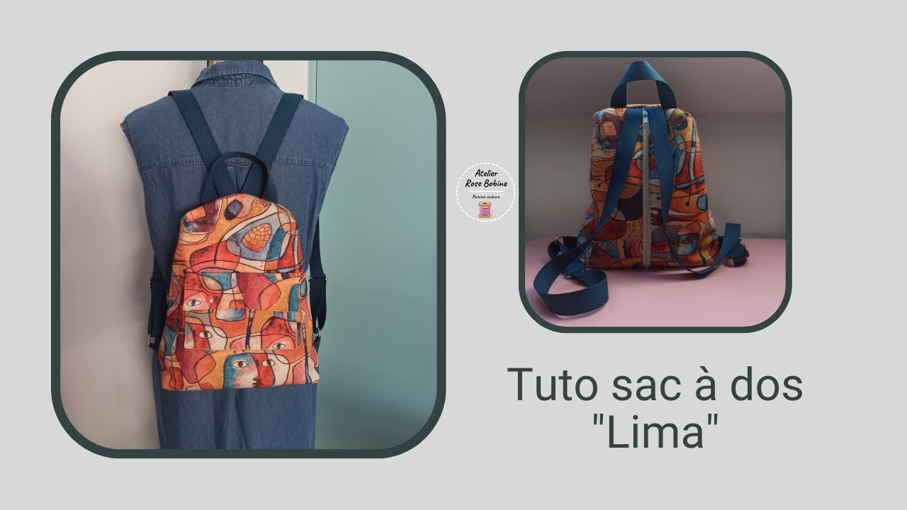 Coudre un sac à dos en tissu - Sac à dos antivol “Lima”