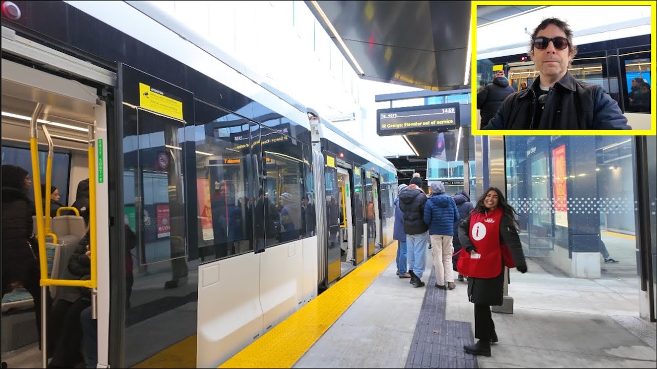 Toronto LIVE: Along The Length Of The New Finch West Light Rail Transit Line On Opening Day