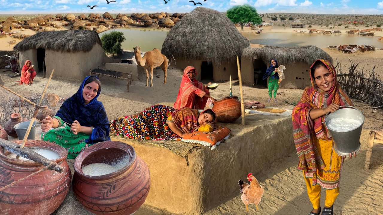 Desert Woman Village Life|Ancient Culture|Traditional Cooking|Morning Routine|Lehnda Punjab