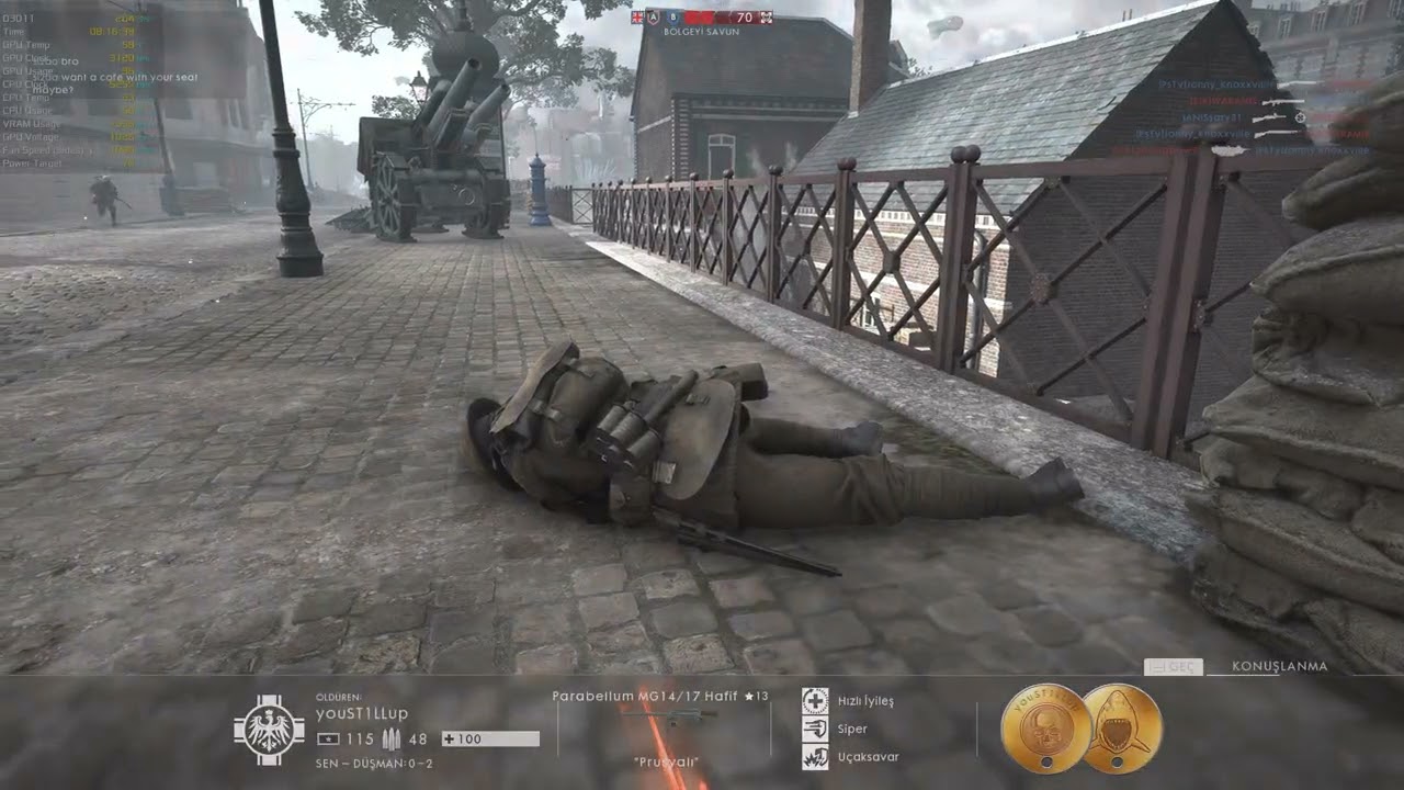 Battlefield 1  RTX 5080 & Ryzen 7 9800X3D | 2160p Ultra | FRAME-RATE TEST