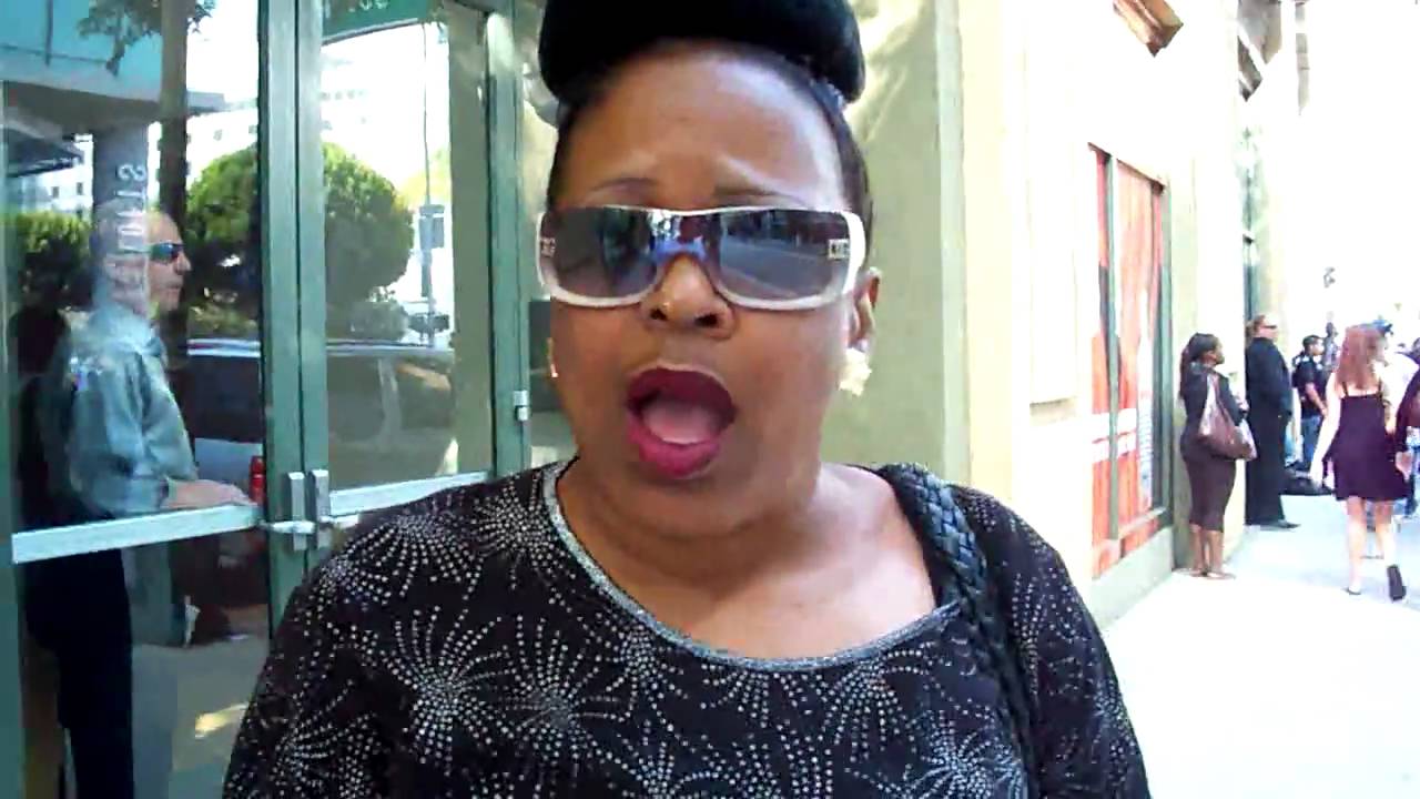 Totally surprised Michael Jackson Fan (at MJs the memorial service , Staples Center )