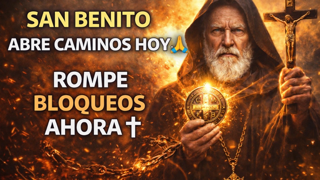 ORACIÓN DE LA MAÑANA CON SAN BENITO ✝️ ROMPE BLOQUEOS, TRAE SANIDAD Y ABRE CAMINOS HOY
