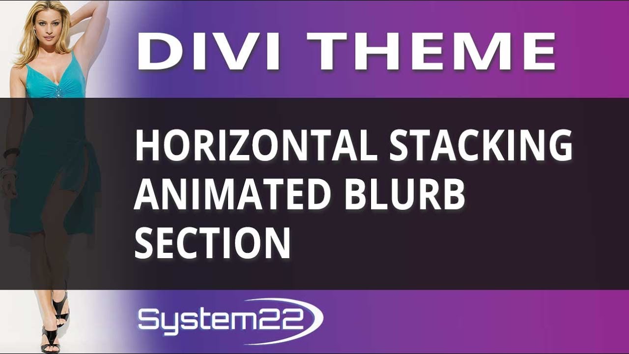 Divi Theme Create A Horizontal Stacking Animated Blurb Section