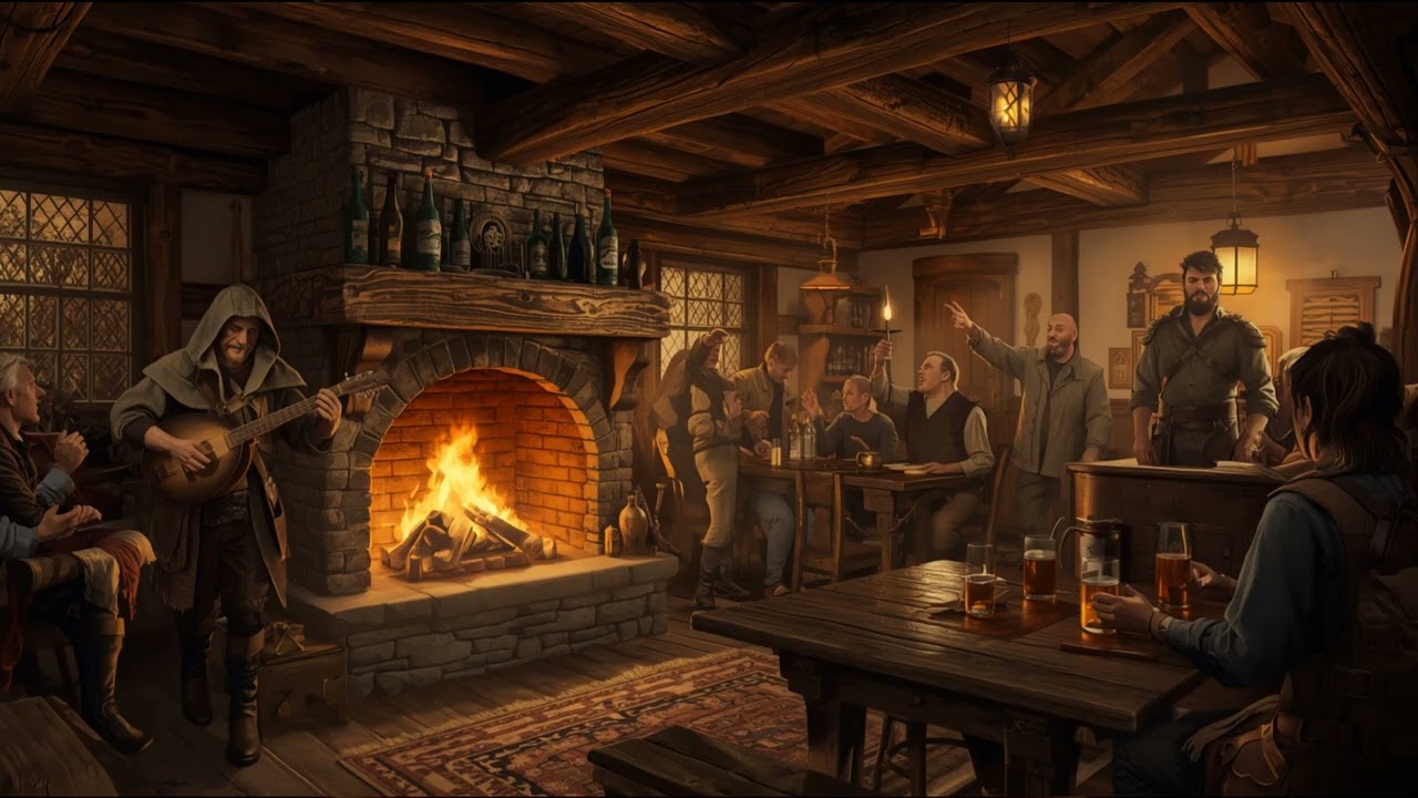 Upbeat Tavern Music (1 Hour) – Lively Alehouse Celebration Ambience for DnD & TTRPG