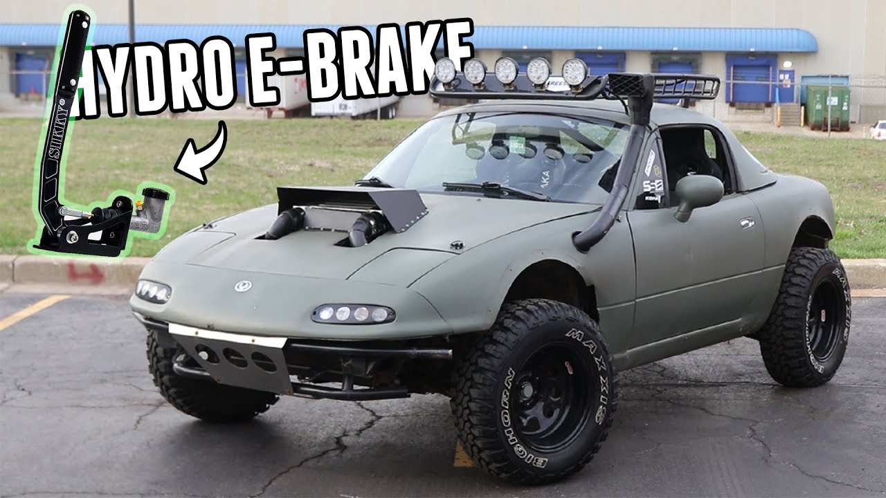 Rally Miata Gets a Hydraulic Handbrake! Time for skids?
