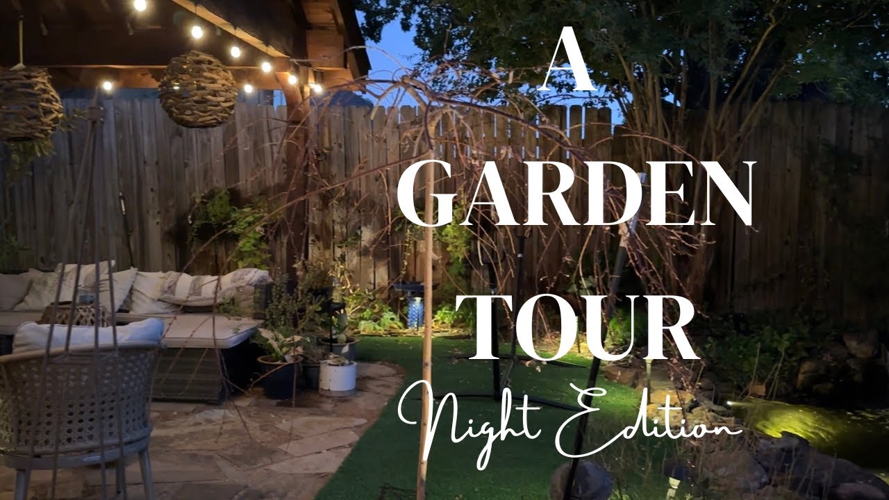 Small Texas Garden Tour | Night Edition | Biling Solar Lights