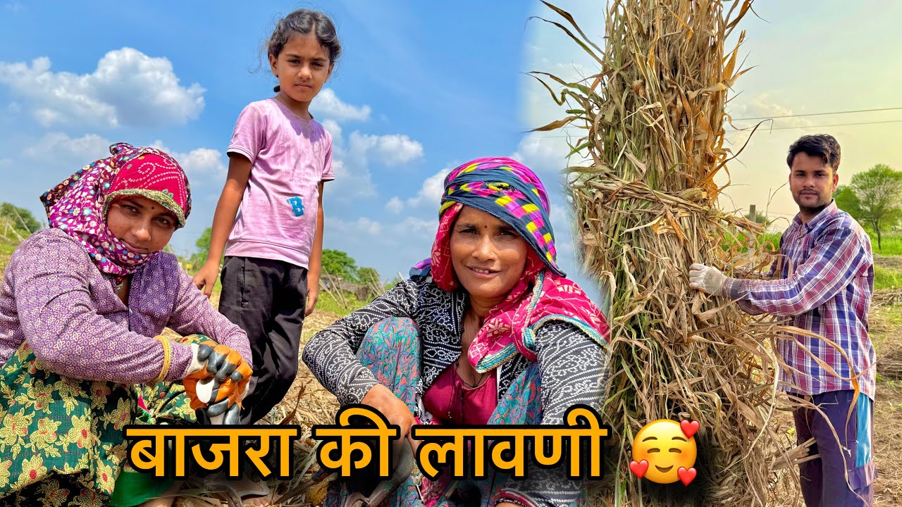 Kavya Vihaan Ne Farmhouse Par Bajra Ki Lavni Kiya 😎 | Mousam Meena Vlogs | #vlog