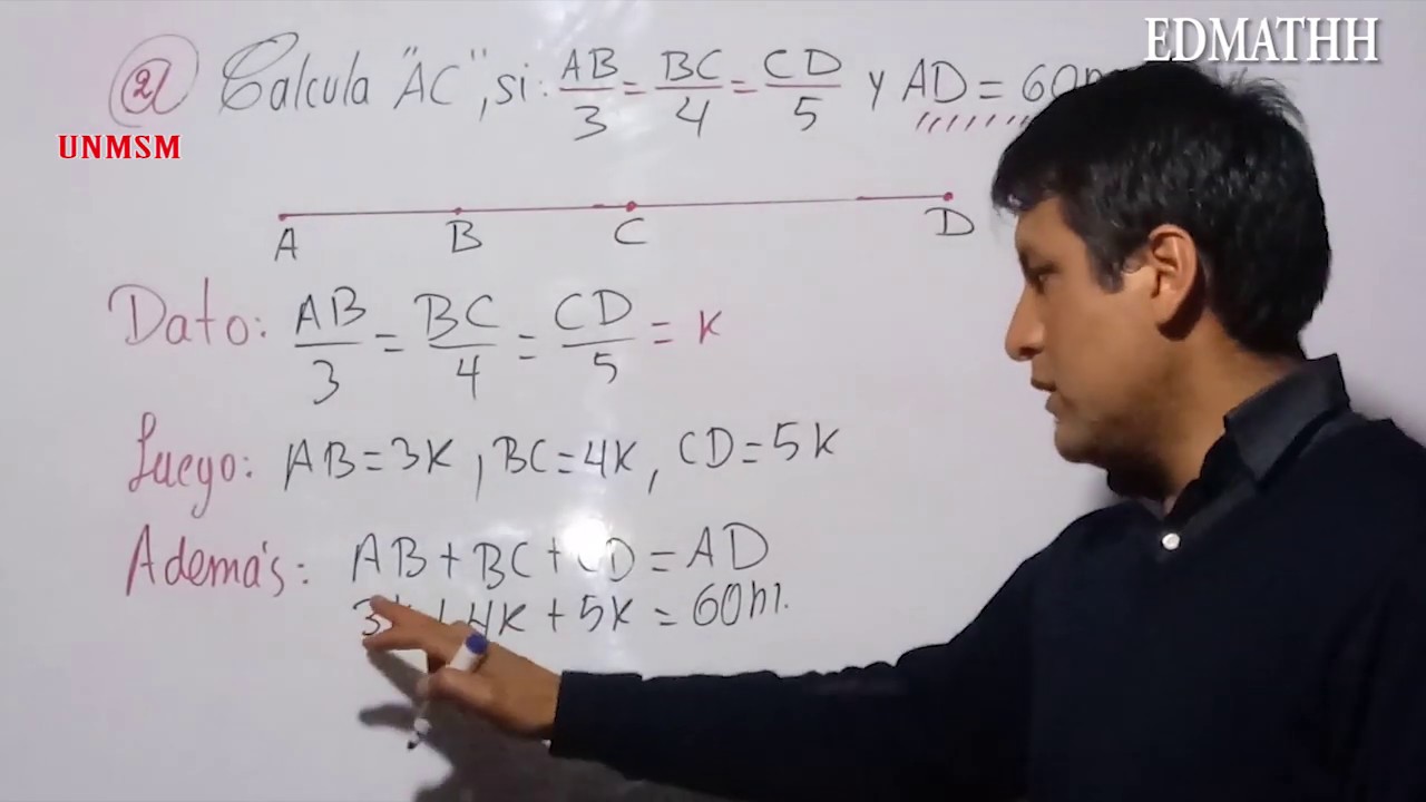Geometría, Segmentos Proporcionales,1° de secundaria (PUCP,UNMSM,UNI) geometry