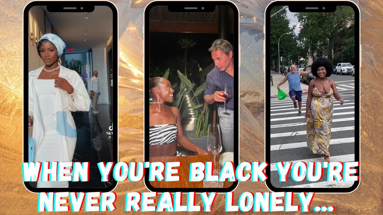 WHEN YOU'RE BLACK YOU'RE NEVER REALLY LONELY..🤴🏿👸🏾🤴🏾👸🏿tiktok challenge compilation by {@krissychula}