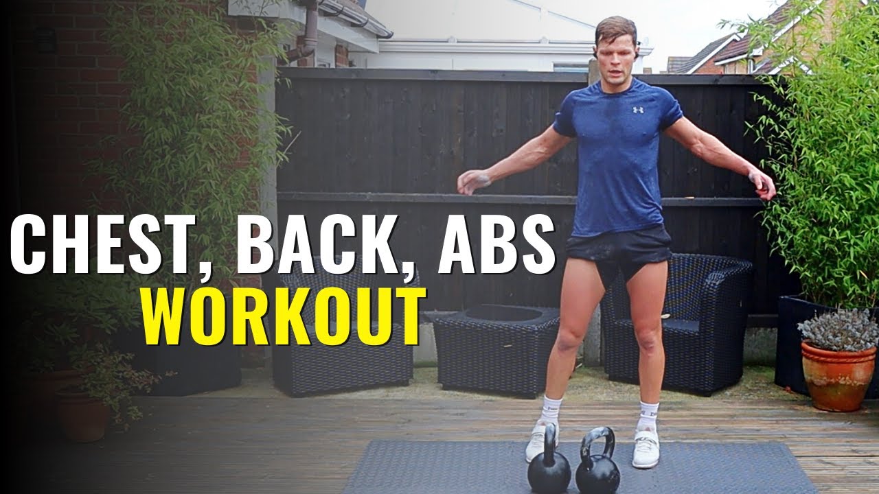 Chest, Back, Core Kettlebell Ladder Workout / Day 8/10