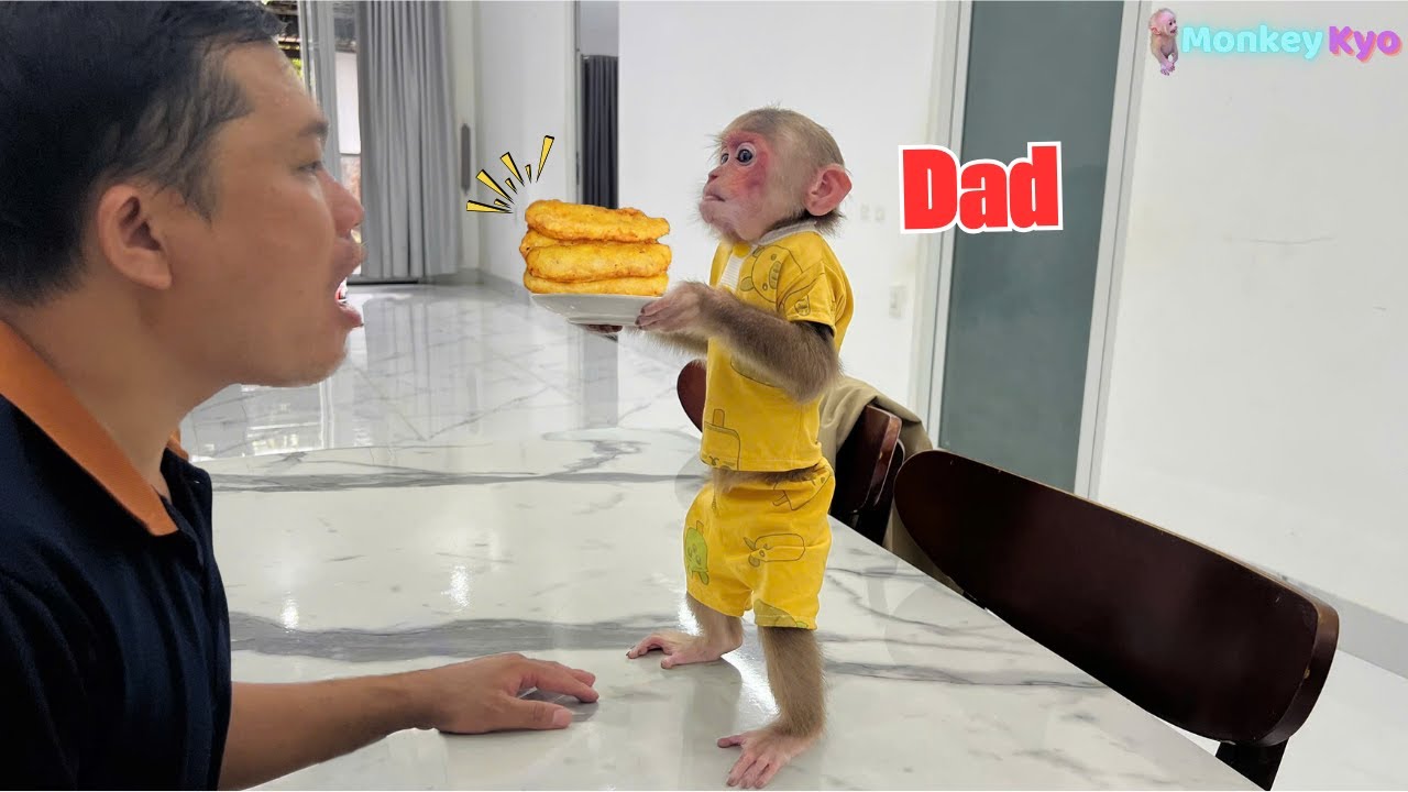 Chef Kyo Helps Dad Make Banana Cake&hellip; What Happened Next Is Hilarious!