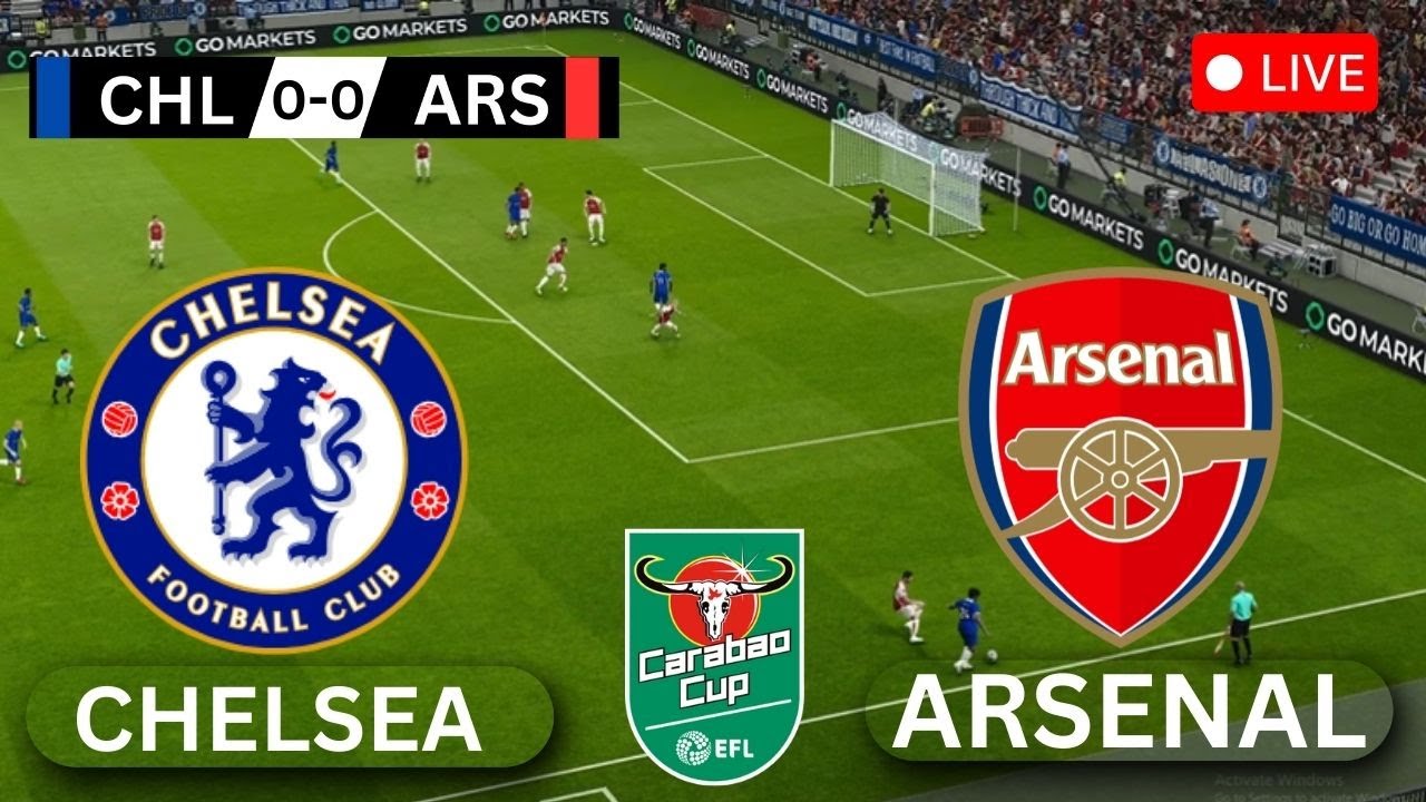 🔴 LIVE: Chelsea vs Arsenal | Semi-final EFL Cup 2026 | eFootball PES 2021 Full Match