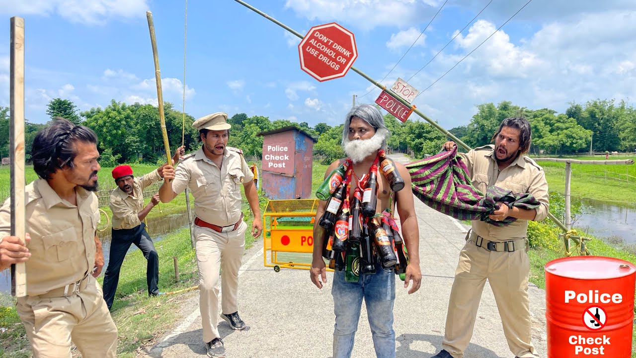 Daaru v/s Ziddi Police || New Funny Comedy Video || Bindas Fun Nonstop