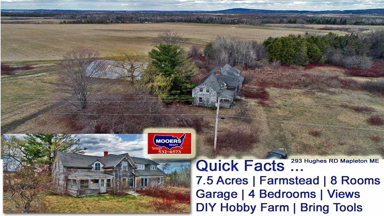 Homestead Farm Property In Maine | Mapleton Home Land $47,000 MOOERS REALTY