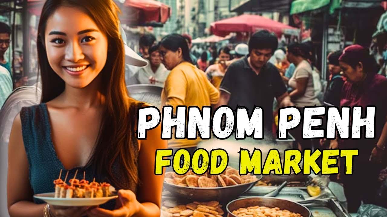 Crazy Phnom Phen Cambodia Food Market - City Walk