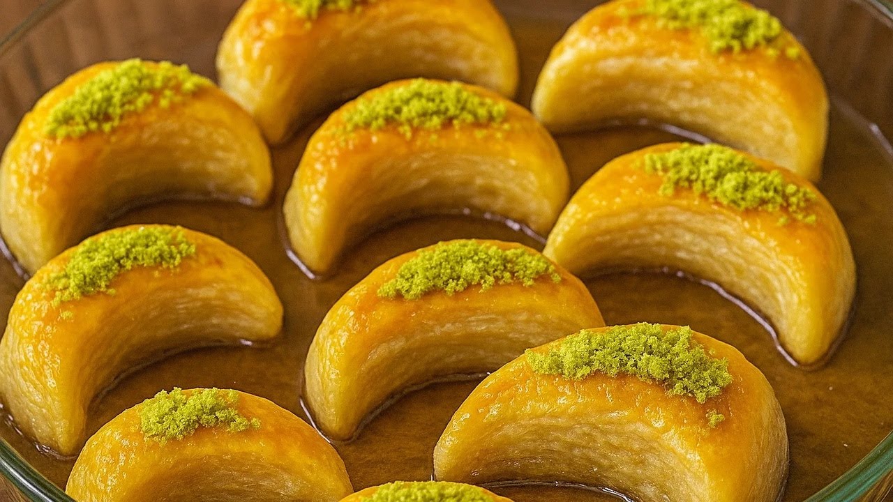 ✨Pistachio Moon Cookies Melt in your Mouth 🔥 🍰