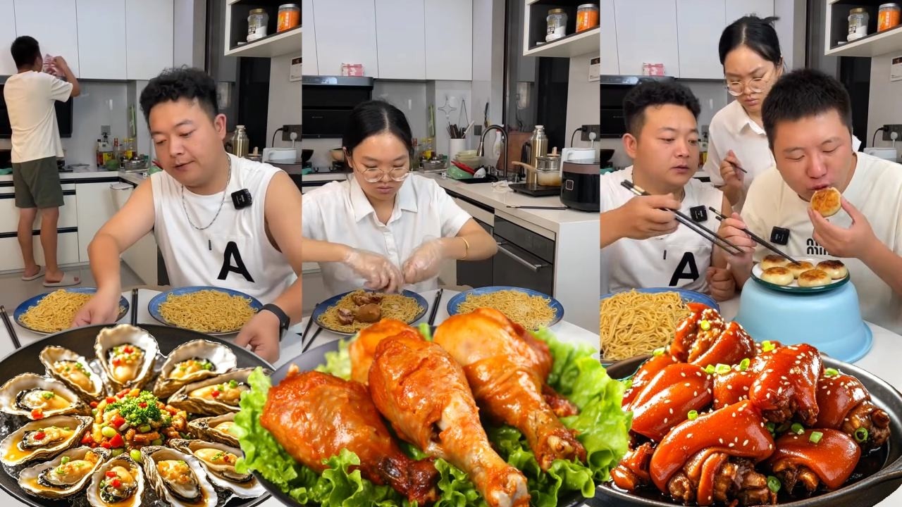 自私老爸想独吞鸡腿，幸好老妈留了一手，就给老爸留骨头吧！【小叶很会吃】