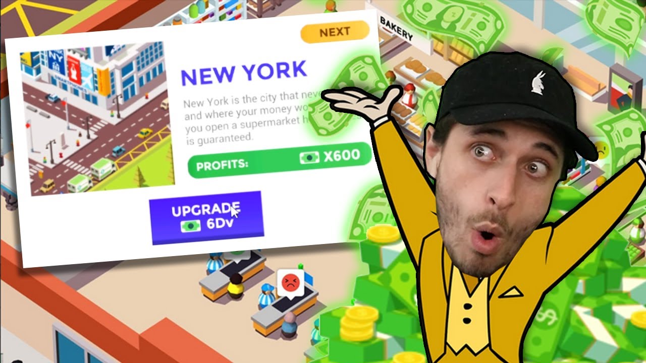 NEW YORK x600 MULTIPLIER is CRAZY in Idle Supermarket Tycoon!