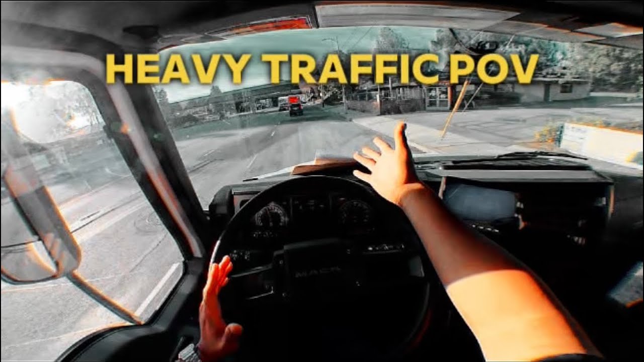 POV driving over 50 miles to my next delivery [Mack truck V12 Engine]