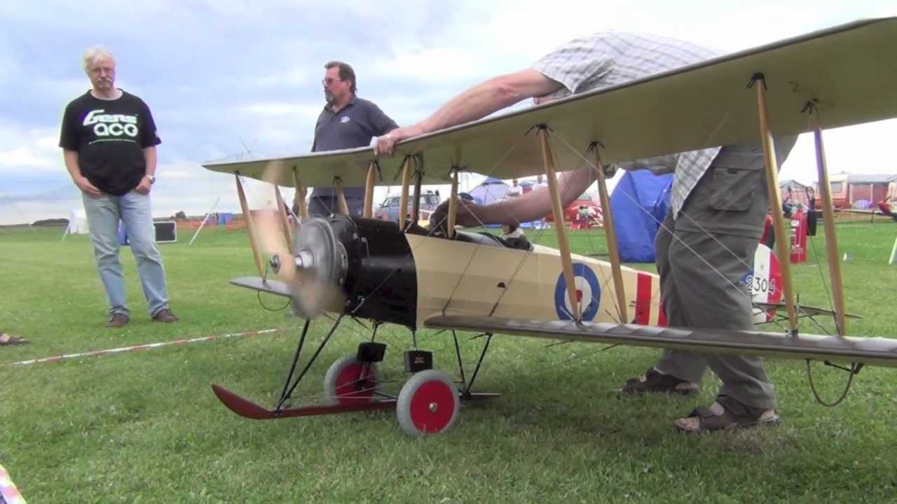 Euroflugtag 2012 scale Avro 504K with Bentley BR2 rotary engine