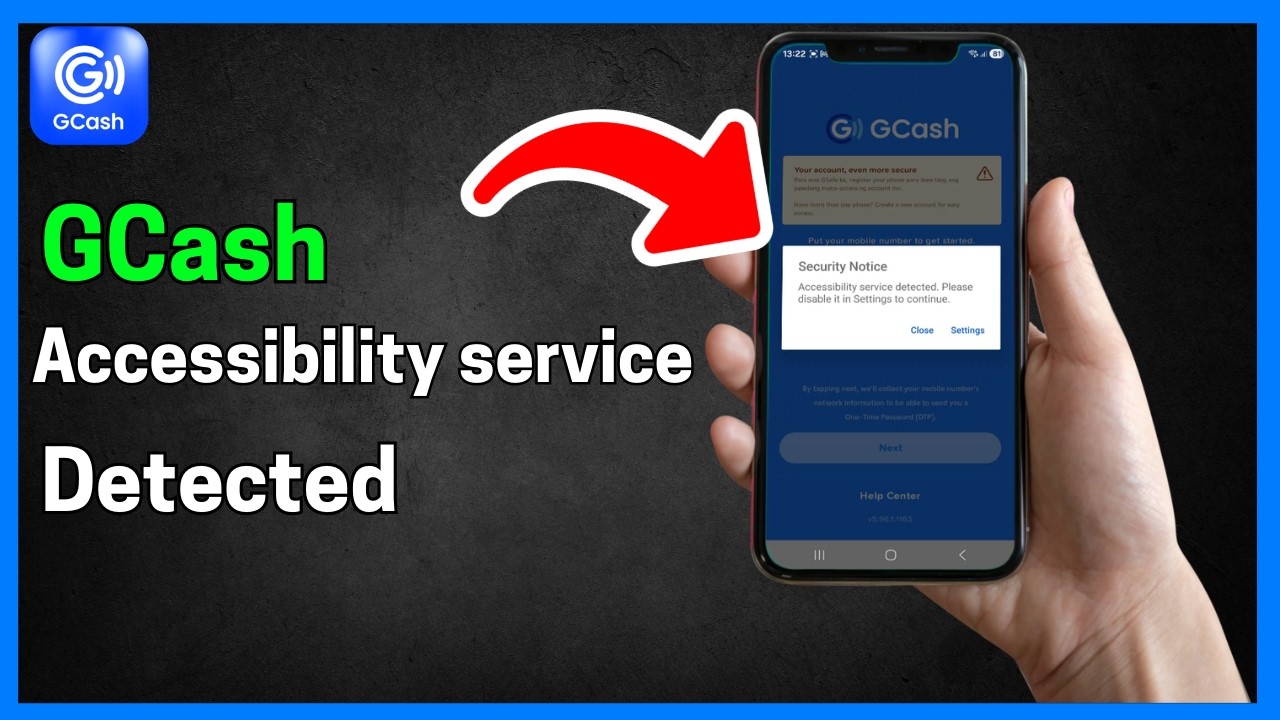 Исправлена ​​ошибка в уведомлении безопасности GCash: обнаружена служба специальных возможностей.