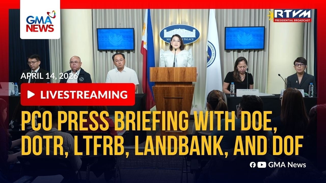 LIVE - PCO press briefing (April 14, 2026) - Replay | GMA Integrated News