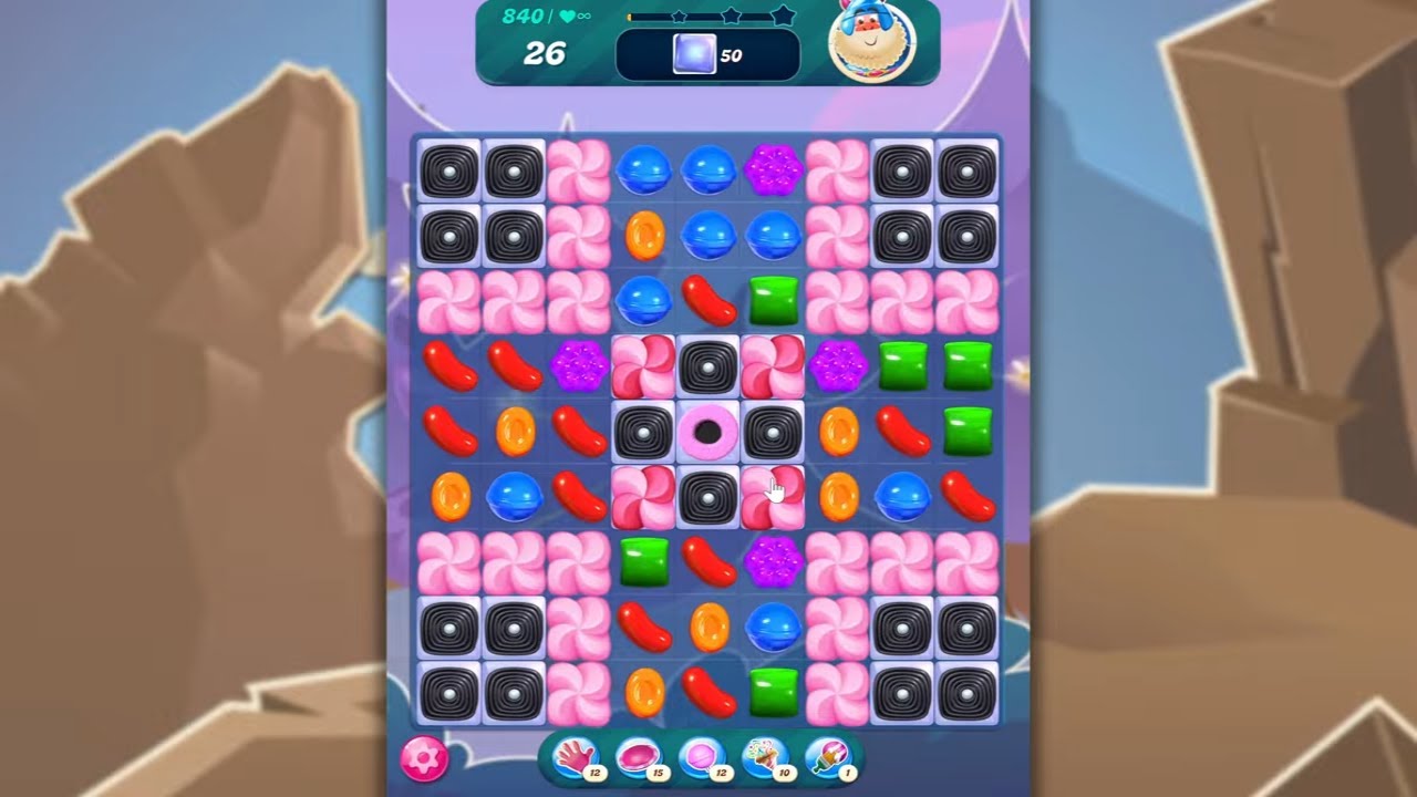 Candy Crush Saga LEVEL 840 NO BOOSTERS (new version)🐟☑️