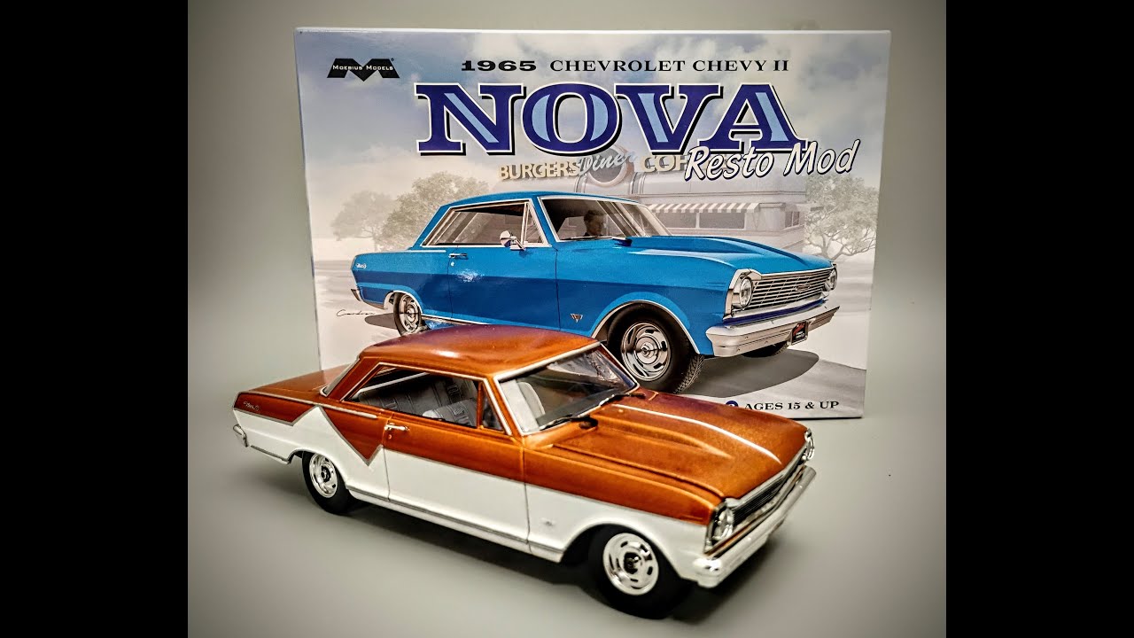 NEW! 1965 Chevy Nova SS RestoMod 1/25 Scale Model Kit Build How To Assemble Two Tone Paint Interior
