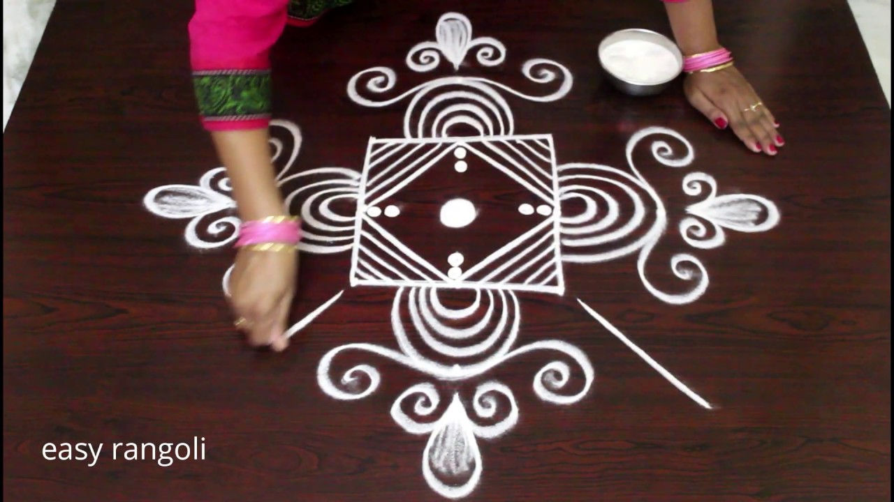 cute beginners padi rangoli kolam || easy margazhi kolam || simple Dhanurmasam muggulu