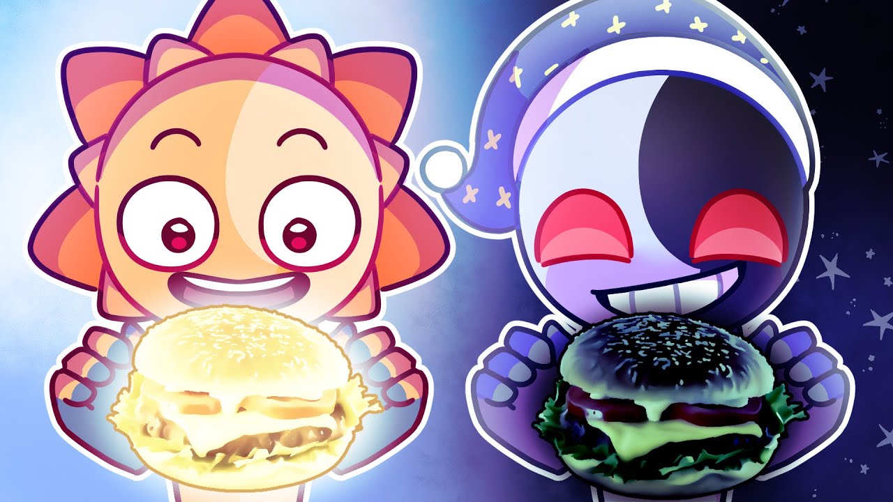SUN VS MOON | Light VS Dark MUKBANG - FNAF Security Breach ANIMATION [KIKICK!]