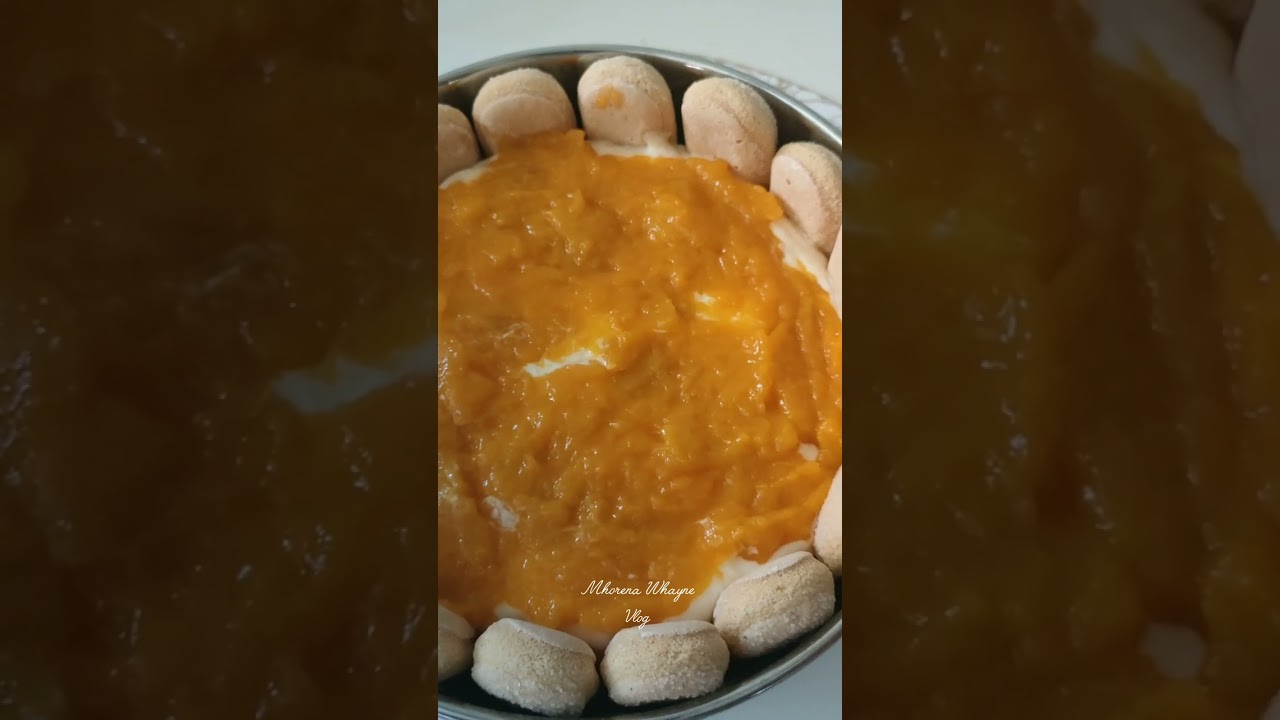 Layered Mango cheesecake/no bake homemade 💛👌
