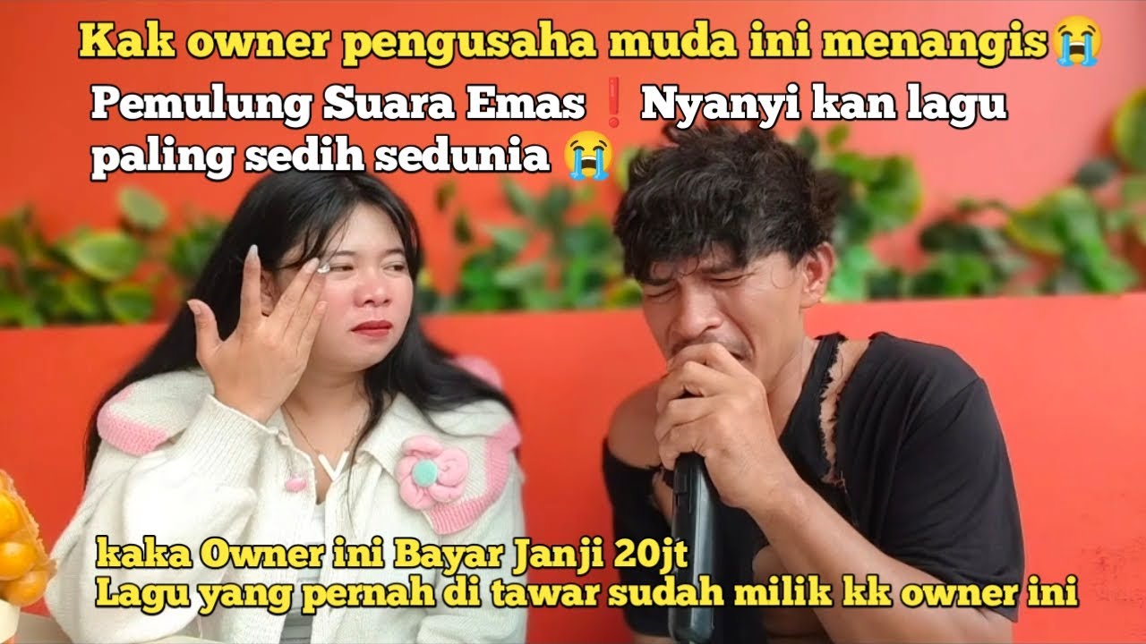 Pemulung suara emas nyanyikan lagu paling sedih seduni❗Owner ini ikut menangis😭
