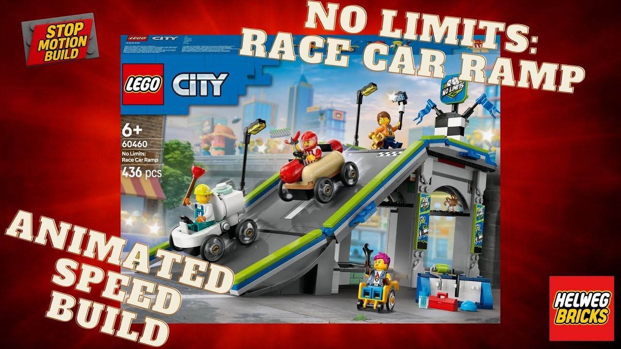 LEGO: City – 60460 No Limits Race Car Ramp Track | Build & Animate 🏎️🧱