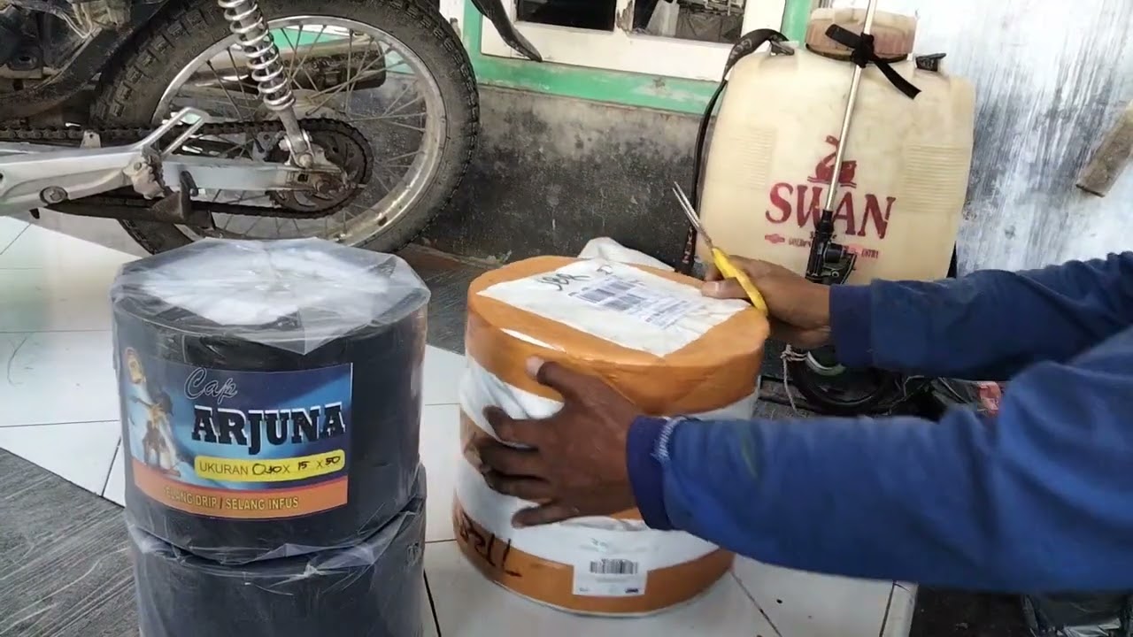 Unboxing Selang Drip Ketebalan 30 dan 15 Mikron #dripirrigation #dripirrigationsystem #irigasitetes