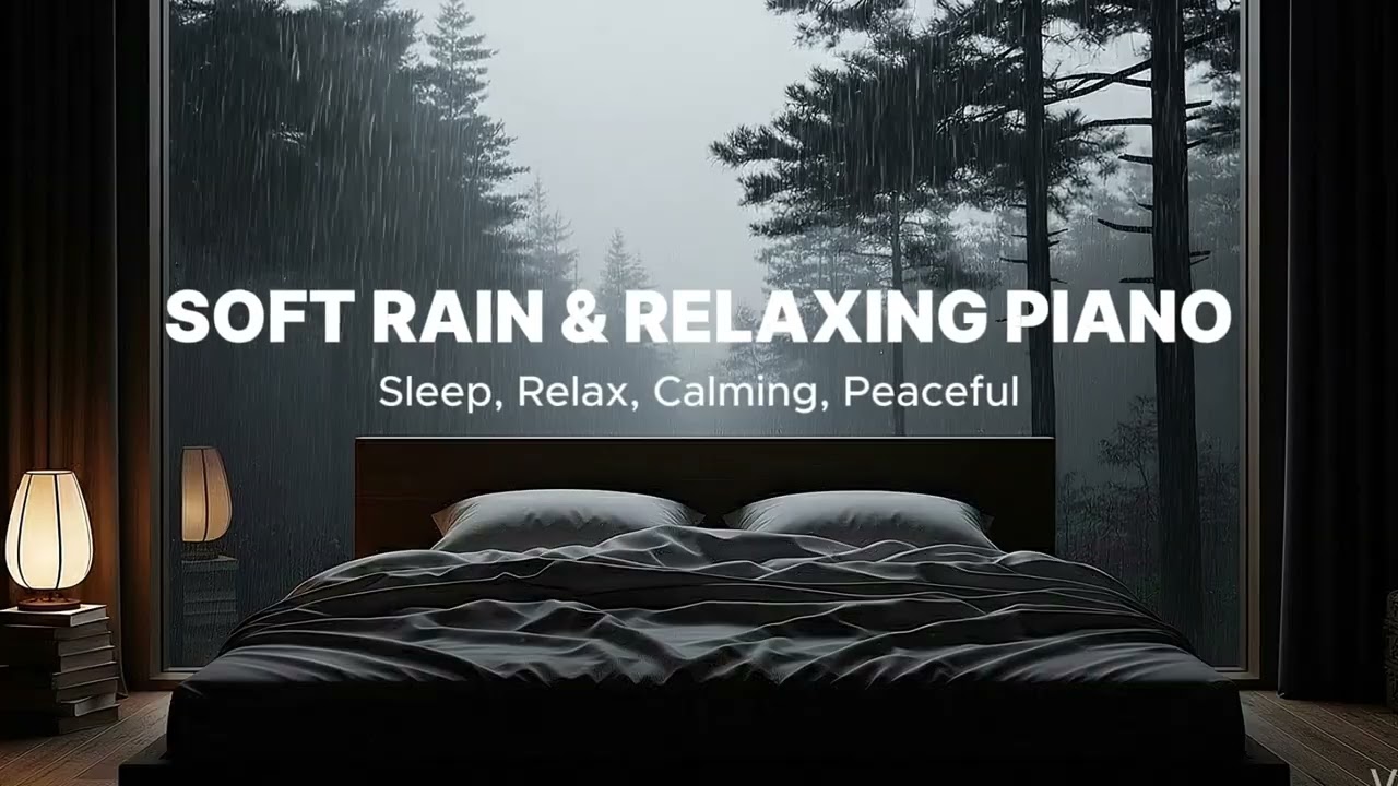 Stress Relief Music with Rain Sounds & Peaceful Piano – Deep Rest, Calm Mind and Relaxation