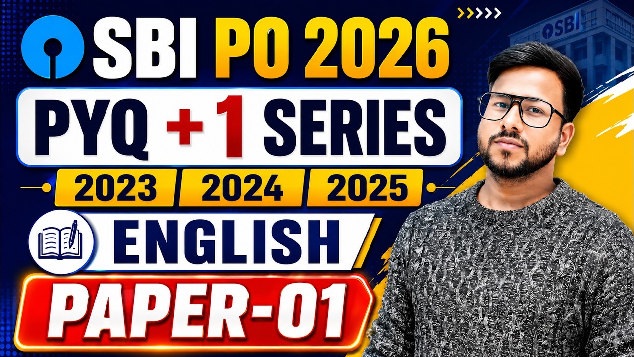 🎯 SBI PO 2026 English Paper-01 | ✅ Memory Based Paper + PYQ + Expected Questions | Varun Chitra Sir