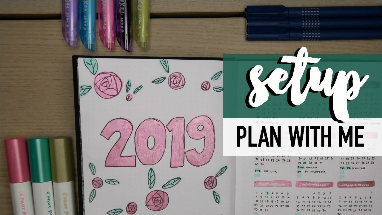 SETUP uuteen bujoon  | bullet journal 2019