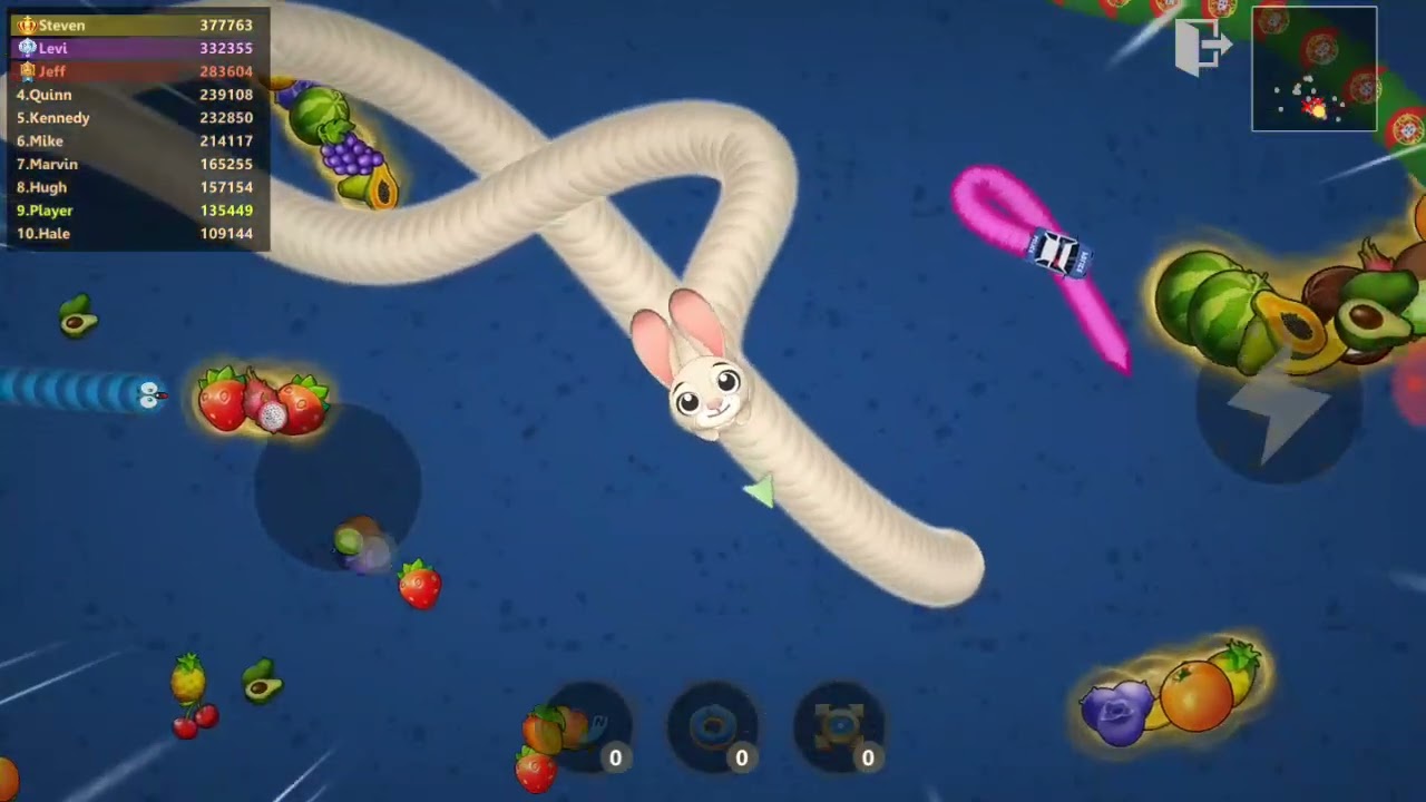 Worm Zone.io Relaxing Long Gameplay for Stress Relief